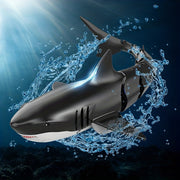 Kids Waterproof Remote Control Shark Pool Toy 2.4GHz Boat with 1000mAh Battery