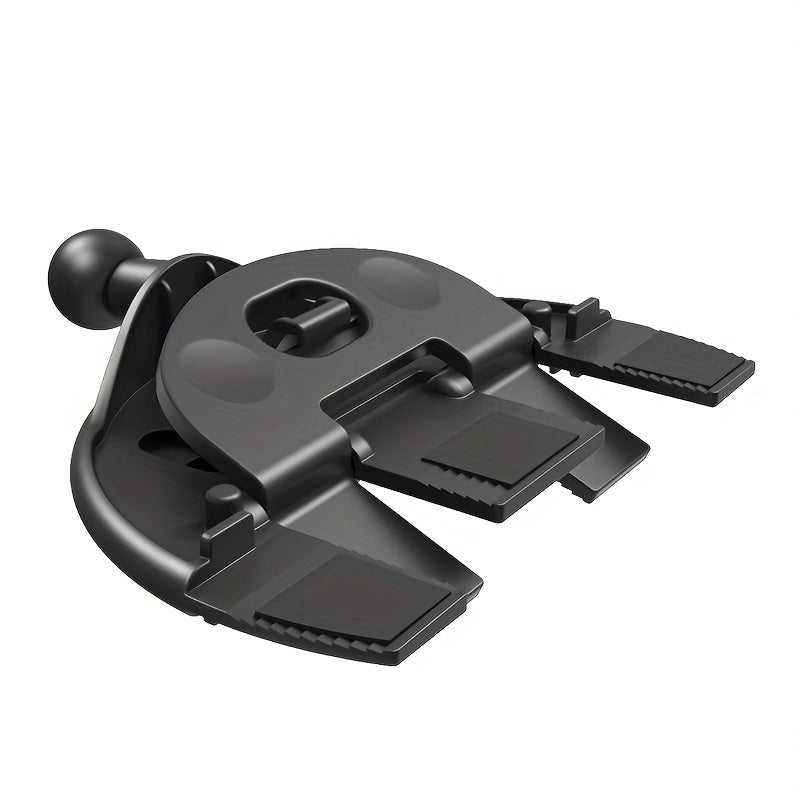 Soporte universal para teléfono de coche, montura en ranura de CD, silicona, rotación de 360°