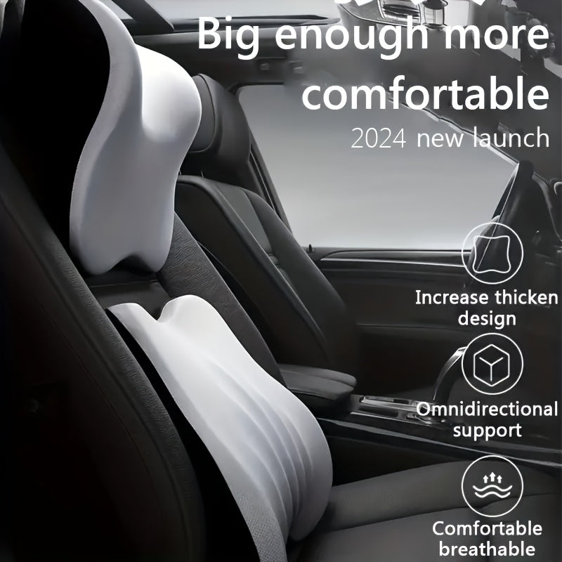 Car Lumbar Support Pillow Made from Memory Foam for Back Pain Relief