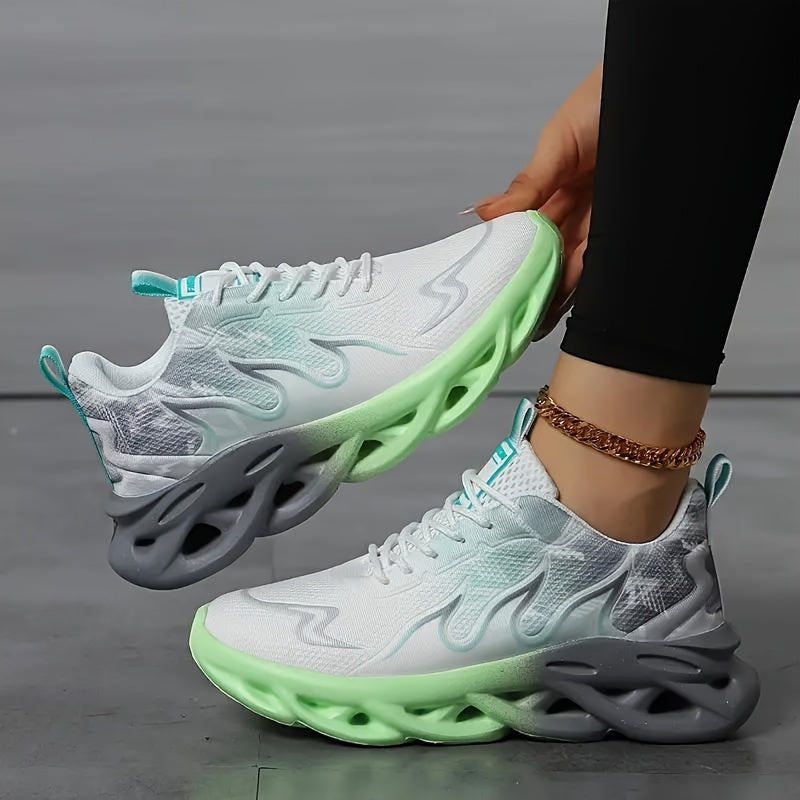 Zapatillas de running ligeras para mujer, transpirables, de caña baja, para deportes casuales