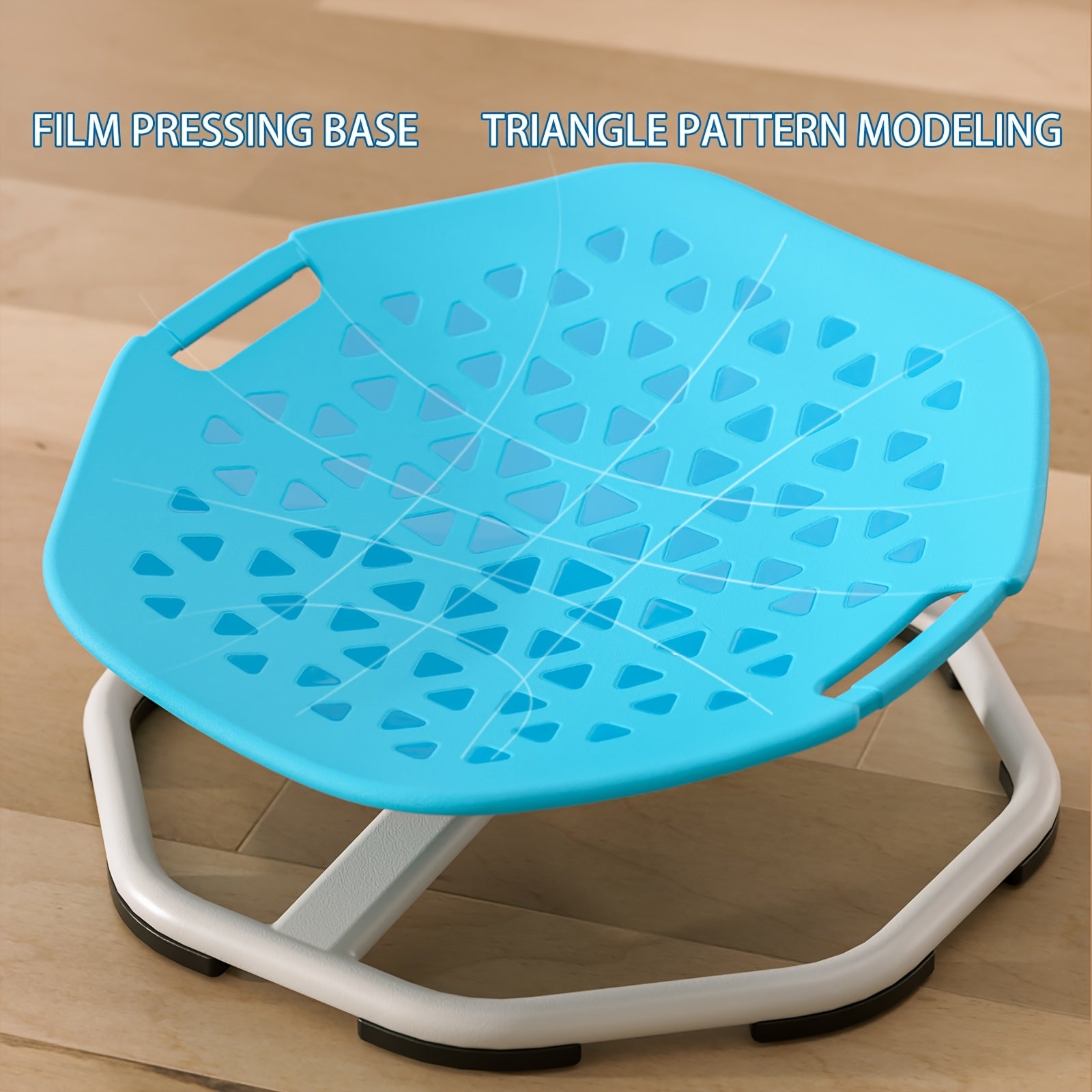 Children's Swivel Chair for Kids Boys Blue and Gray Body Coordination Non-Slip Metal Base