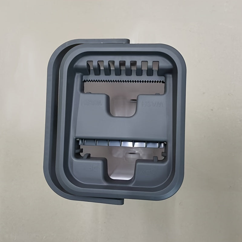 "Yassi Mop va Chelak To'plami - Mustahkam Integratsiyalangan Matodan Foydalanish - Qo'l Bilan Tozalash, Qayta Tozalash va Supurish uchun - Yashash Xonasi va Yotoqxona uchun - Samarali Tozalash uchun Oson Siqish Tizimi"