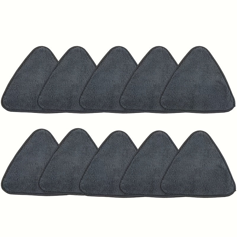 Washable Triangle Mop Pads Set of 3, 5, or 10 Non-Shedding Replacement Heads for Cleaning