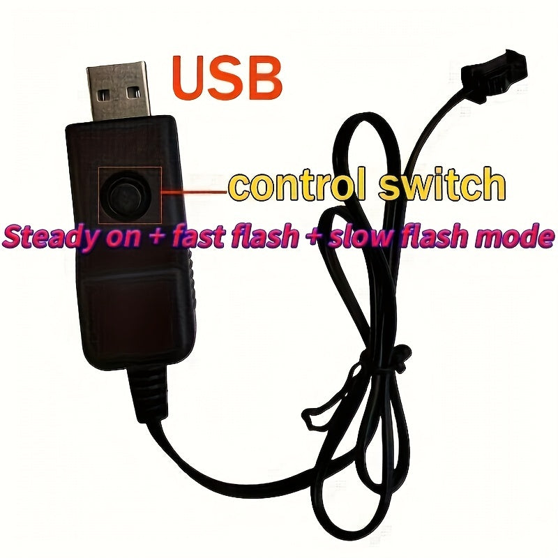 Interior Car LED Atmosphere Light Flexible Neon Strip 200cm Decoration