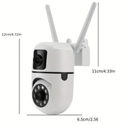 Wireless Security Camera 4MP HD Night Vision Two-Way Audio Indoor Outdoor WiFi PTZ