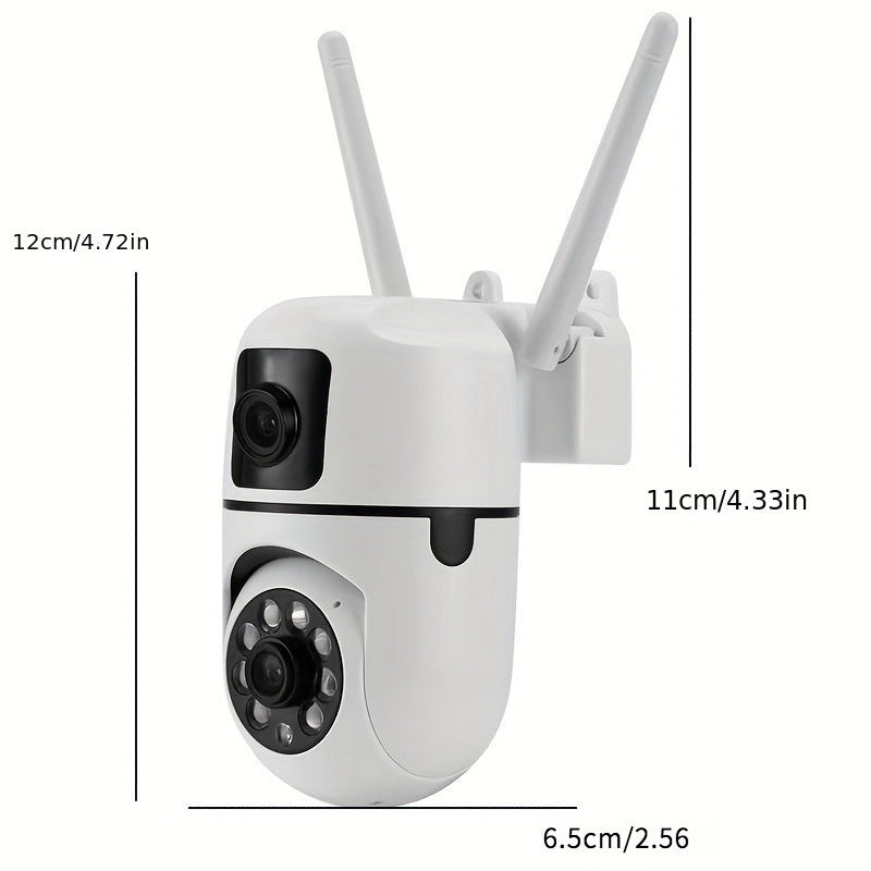 Wireless Security Camera 4MP HD Night Vision Two-Way Audio Indoor Outdoor WiFi PTZ