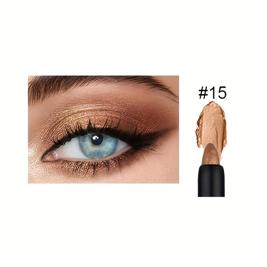 Set de lápices de ojos waterproof para mujer, 9-18 colores, de larga duración y brillo