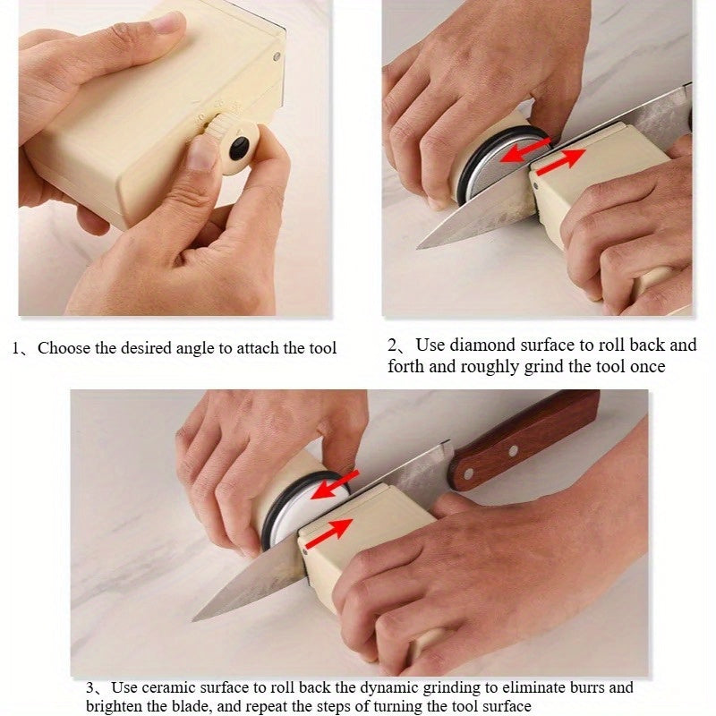 Kuchuk uchun magnit bracket va maydalash toshi bilan sozlanadigan qo'lda aylantiriladigan rulo qattiqlashtiruvchi