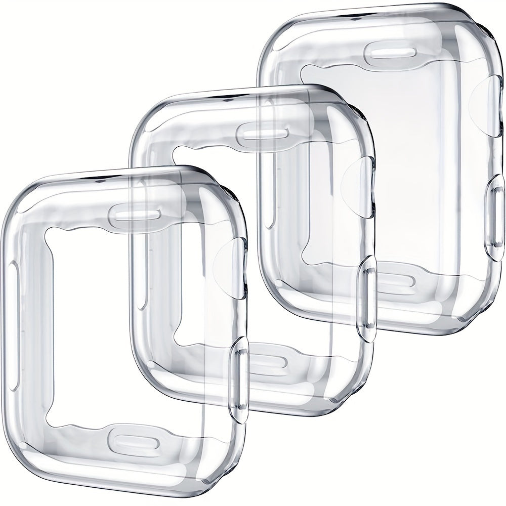 Set de funda completa de TPU para reloj inteligente para hombres y mujeres compatible con Apple Watch Series 38mm 49mm ultra delgado resistente a arañazos
