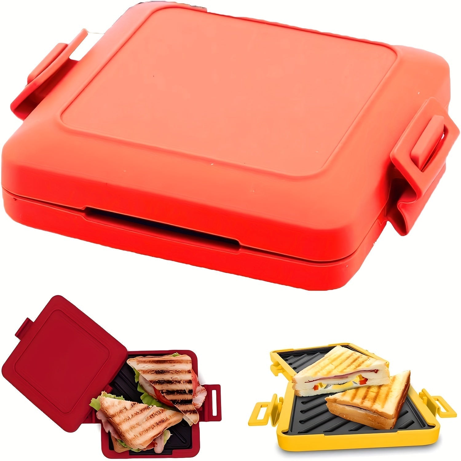 Silicone Sandwich Maker Removable Non-Stick Dishwasher Safe Microwaveable
