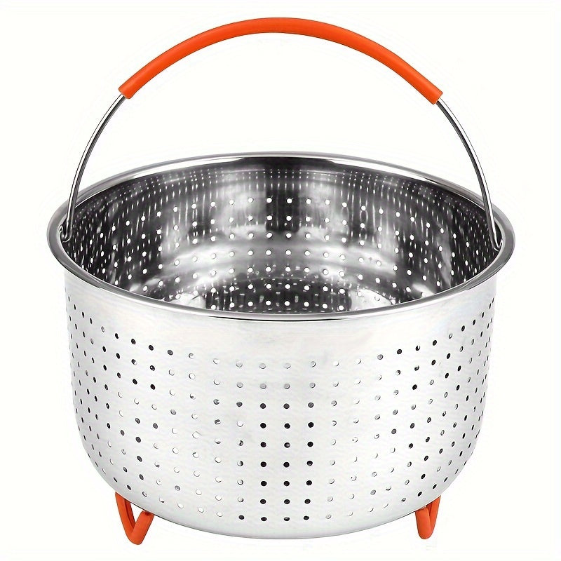 6L Stainless Steel Steamer Basket for Vegetables Seafood Dumplings Kitchen Use