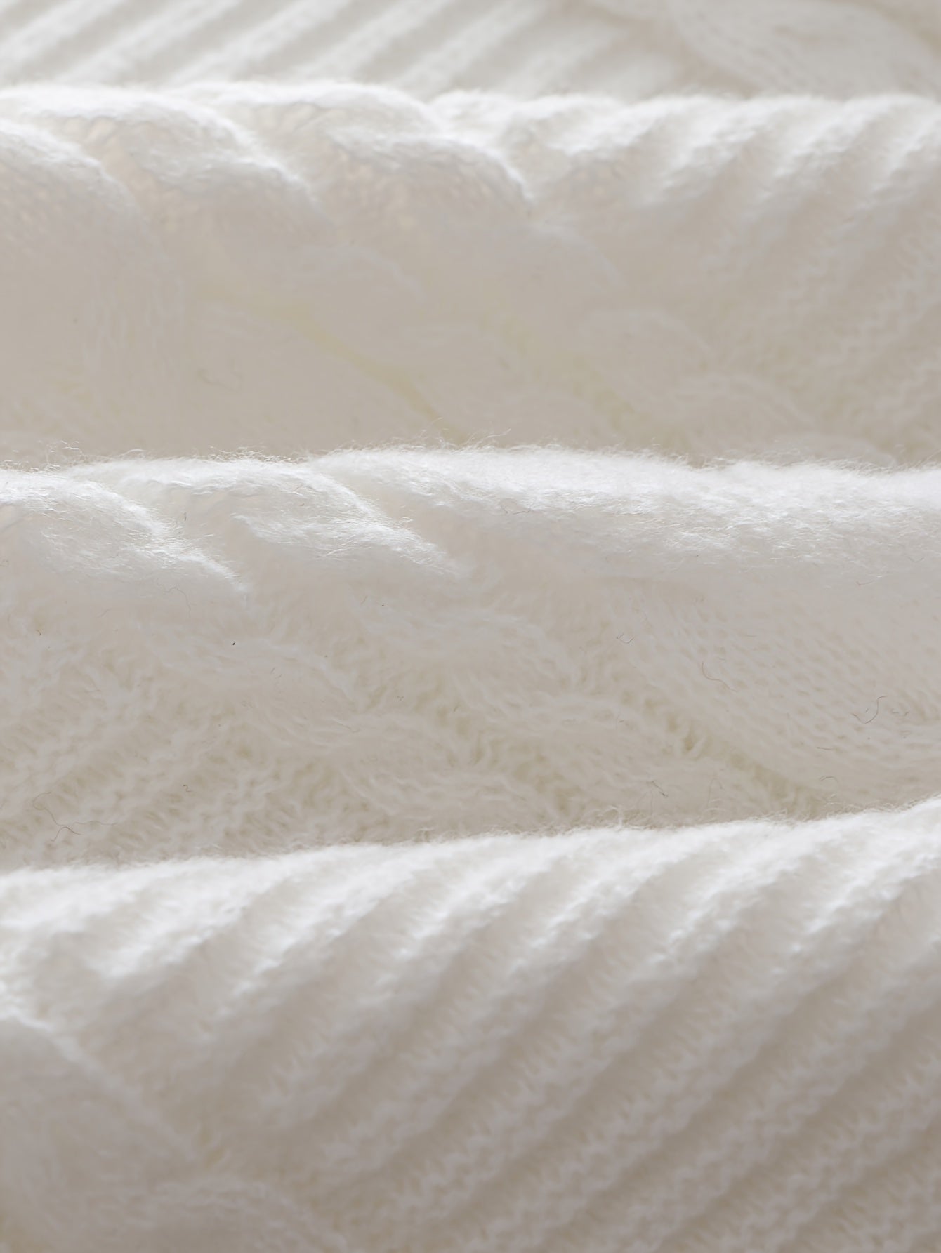 Men's Solid Color Cable Knit Sweater Crew Neck High Stretch All Seasons Polyester