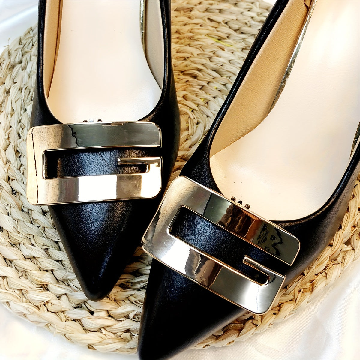 Women's Shoe Clips Removable Flower Decorations Metal Buckle Accessories