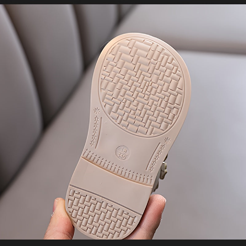 Girls Flat Shoes with Bow Knot Flowers for Spring and Fall