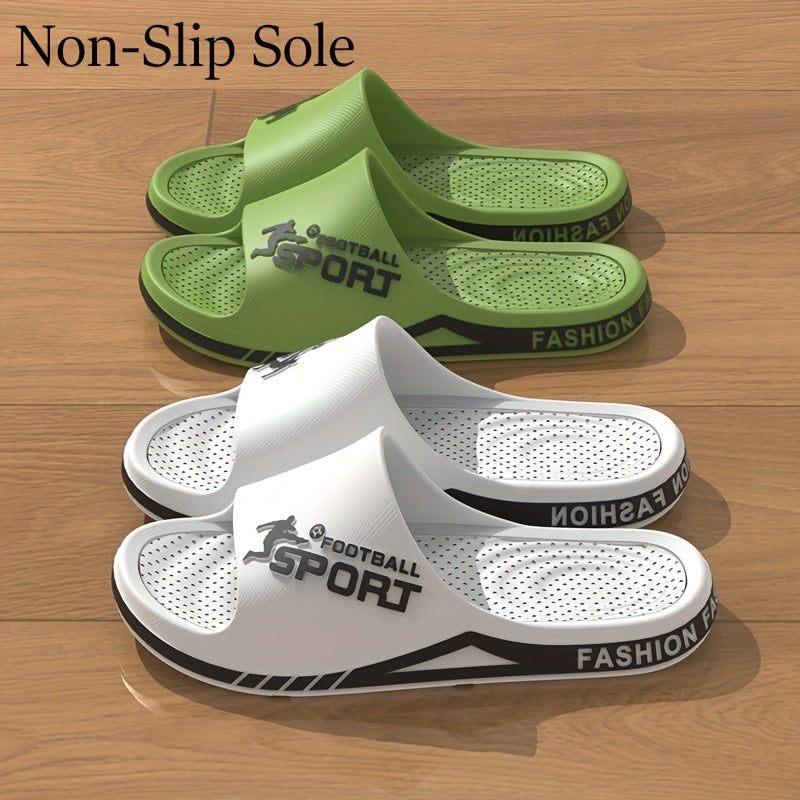 Unisex EVA Slides Cartoon Pattern Slip-On Indoor Outdoor Beach Sandals