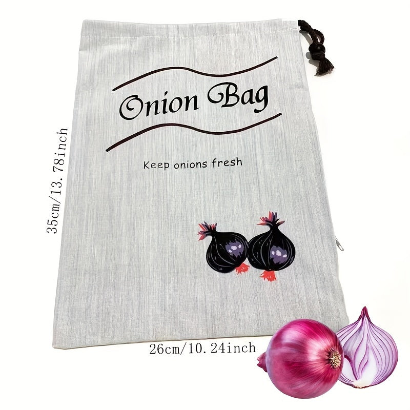 Reusable Plastic Kitchen Storage Bag with Drawstring for Fresh Produce and Food Preservation