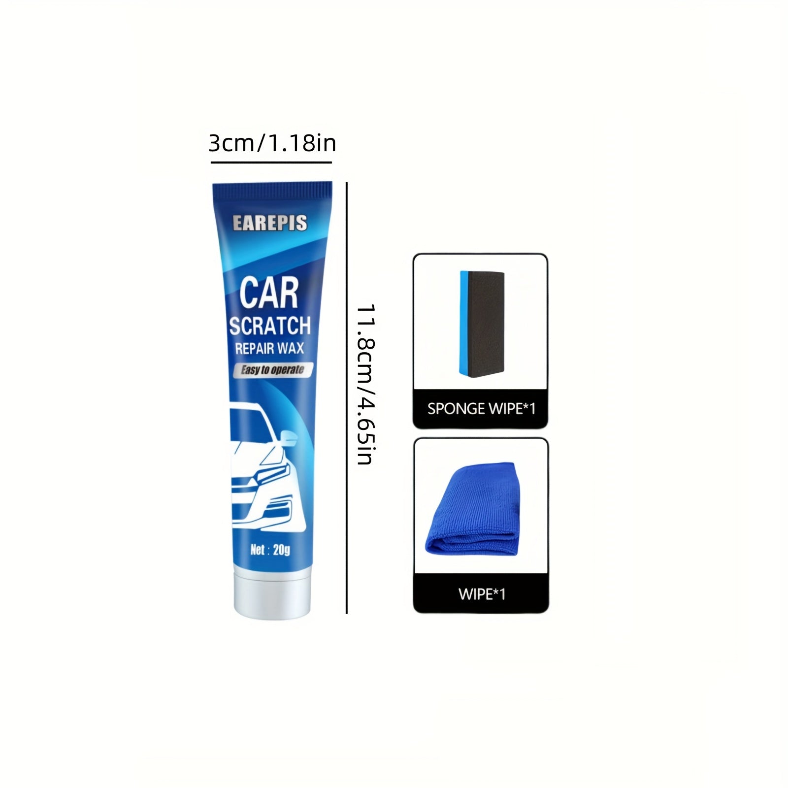 Car Scratch Repair Kit Plastic Paste Surface Restoration Fine Scratch Removal