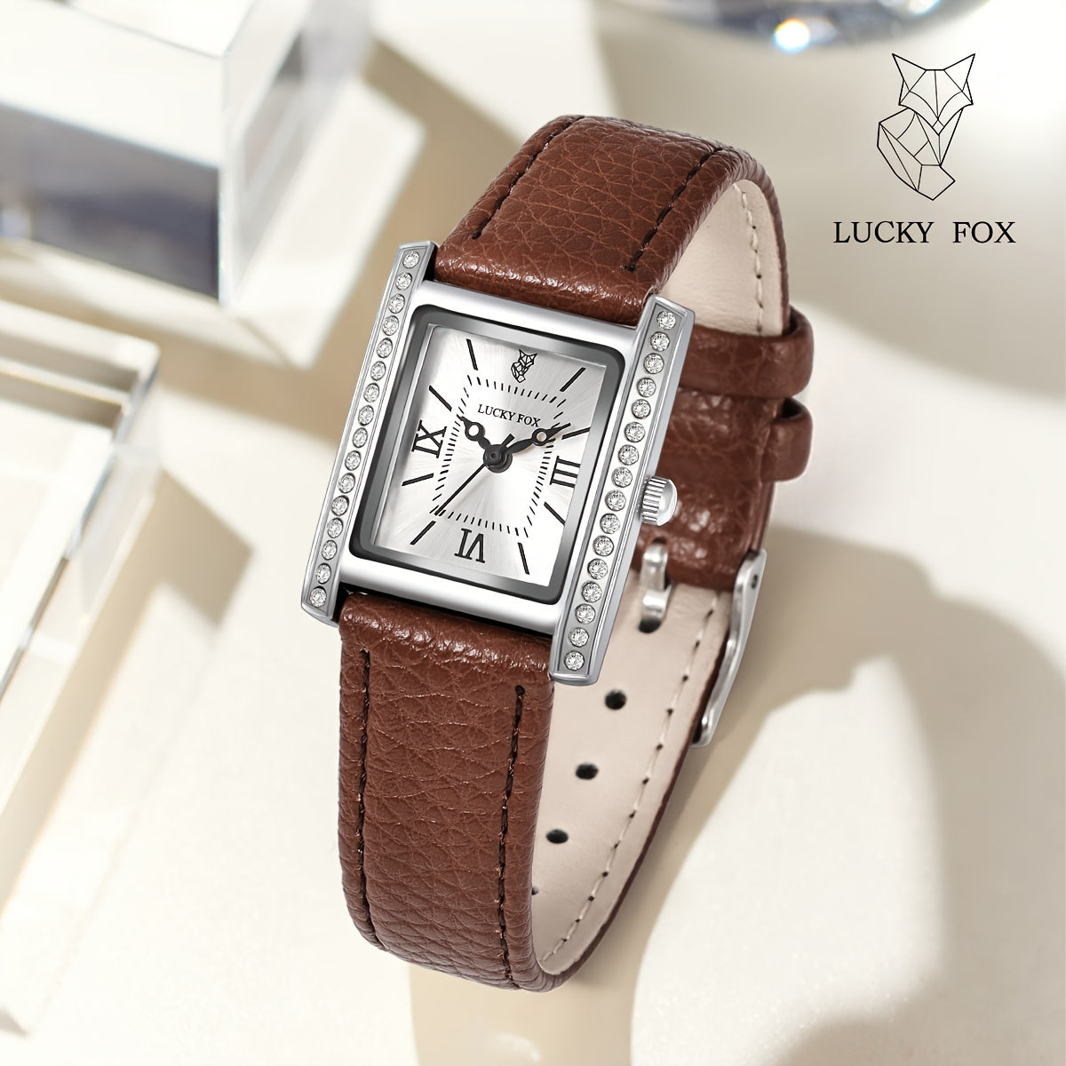 Women's Quartz Watch Set with Faux Leather Straps Casual Retro Gift Box Collection