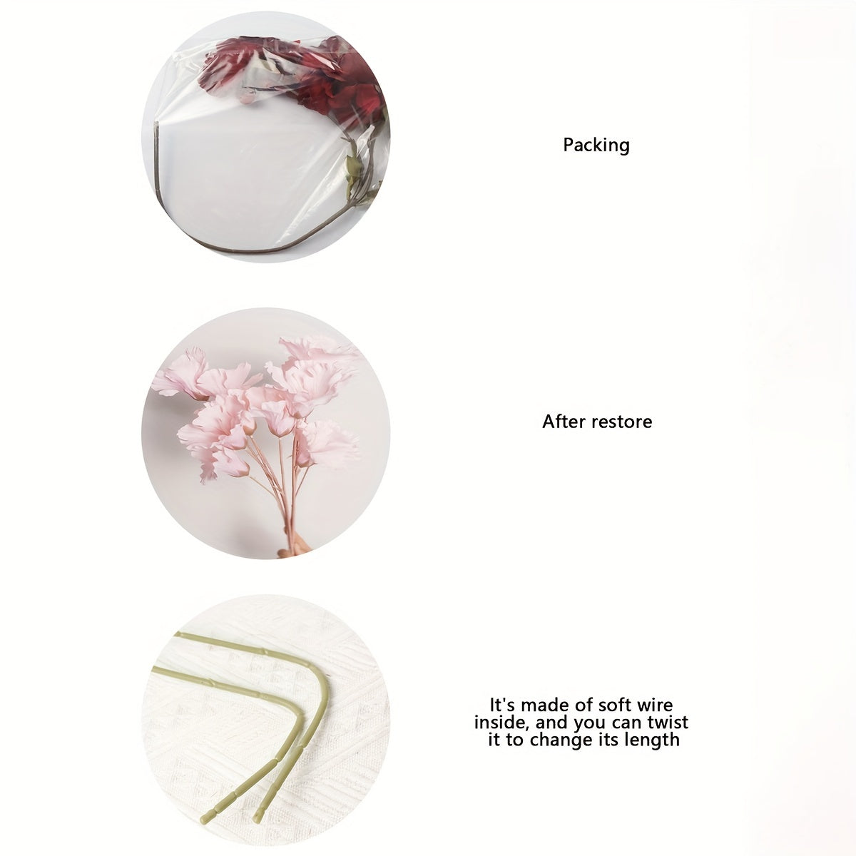 Artificial Flower Arrangement Morning Glory Flower Display 30 Inches for Home Office Wedding