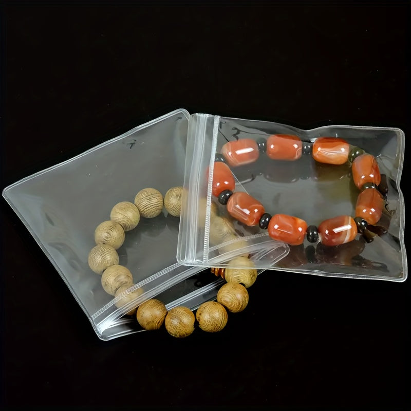 Juego de 50 bolsas con cremallera para joyería, bolsas de almacenamiento anti-oxidación para protección de joyas
