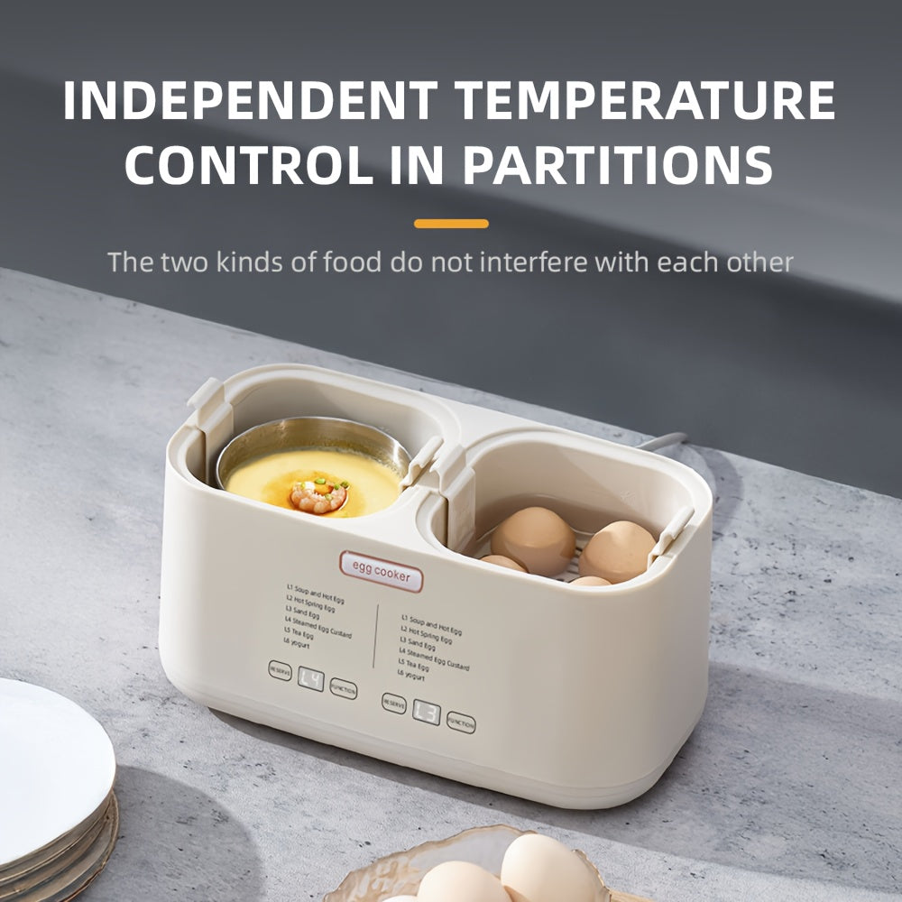 Calentador de huevos de estándar europeo con apagado automático, función de temporizador, cuenco de acero inoxidable