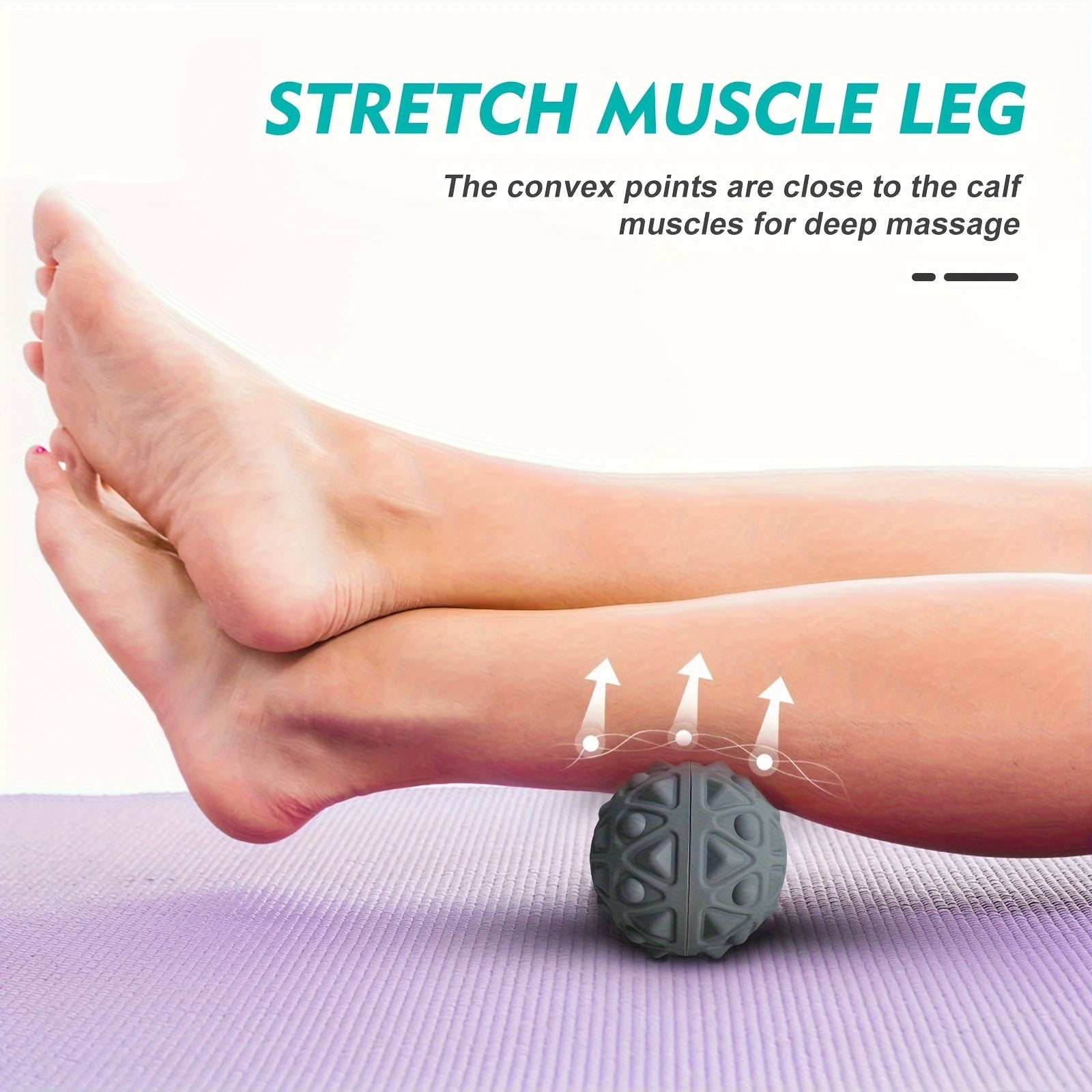 Shahar fitnessi uchun mini tebranish massaj to'pi, qo'llar, oyoqlar, son va qorinni bo'shatish uchun ideal.