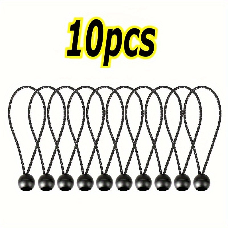 10 dona Naylon Bungee Tasmalar va Plastik Qo'llar bilan sayohat uchun chodir kliplar