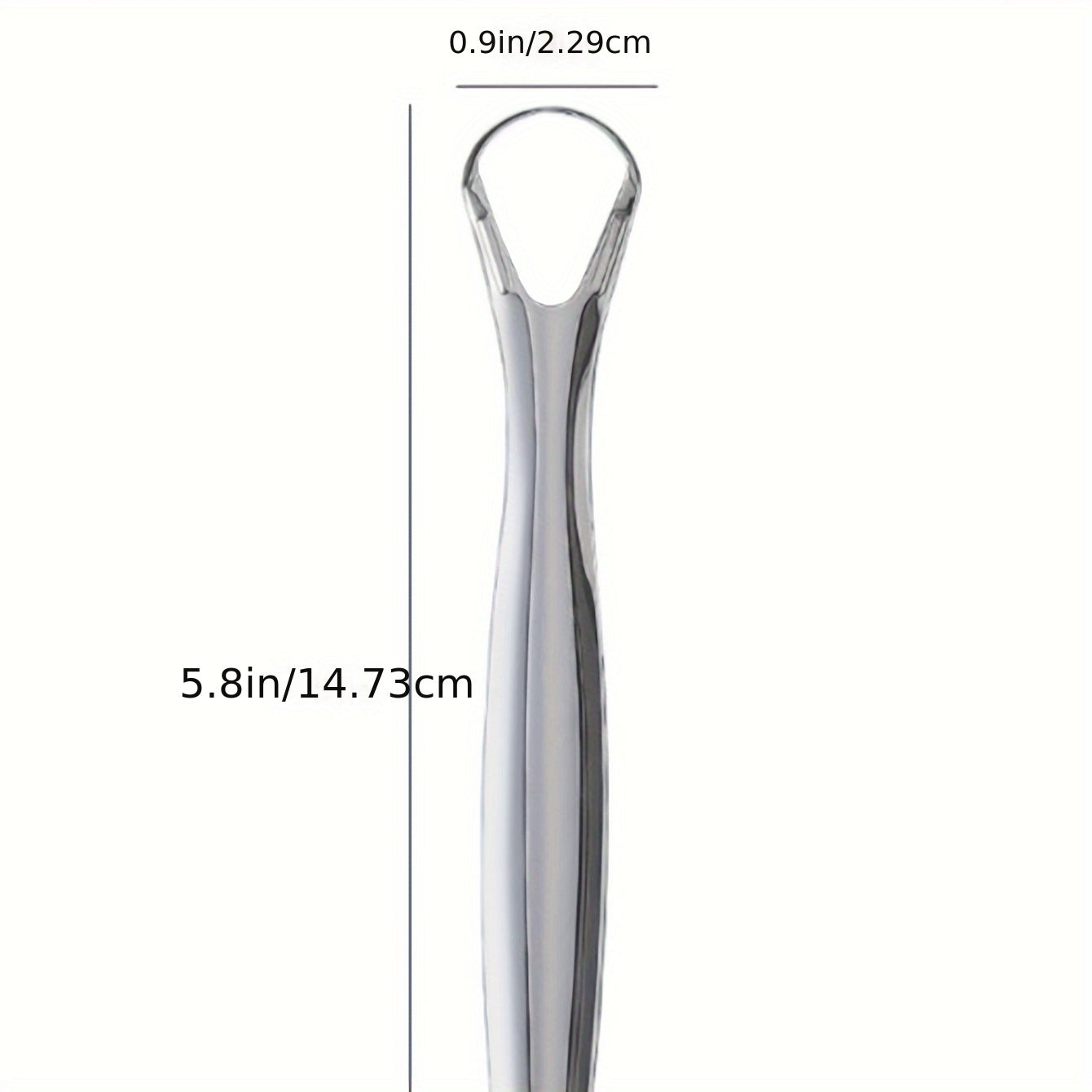 Stainless Steel Tongue Scraper Oral Care Tool for Fresh Breath & Clean Mouth