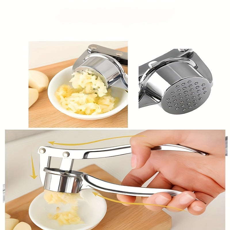 Multifunctional Stainless Steel Garlic Press and Mincer Kitchen Tool