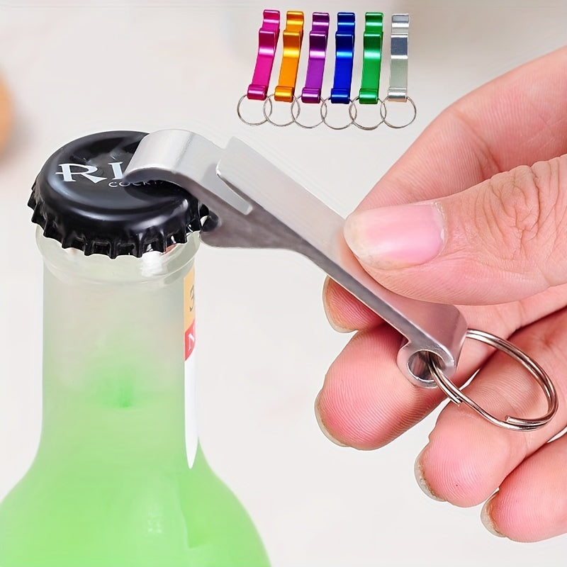 10-Piece Multi-Function Aluminum Beer Bottle Opener with Screwdriver Key Ring Portable Can Opener