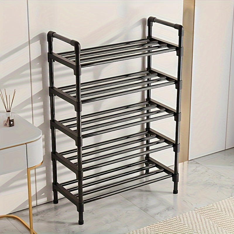 Metal Shoe Rack 4/5 Tiers Stackable Detachable Large Capacity Organizer