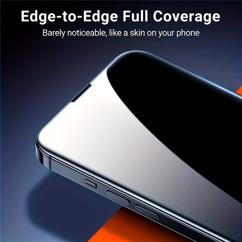 Set of 3 High-Definition Tempered Glass Screen Protectors for iPhone 11-16 Pro Max and Plus Models