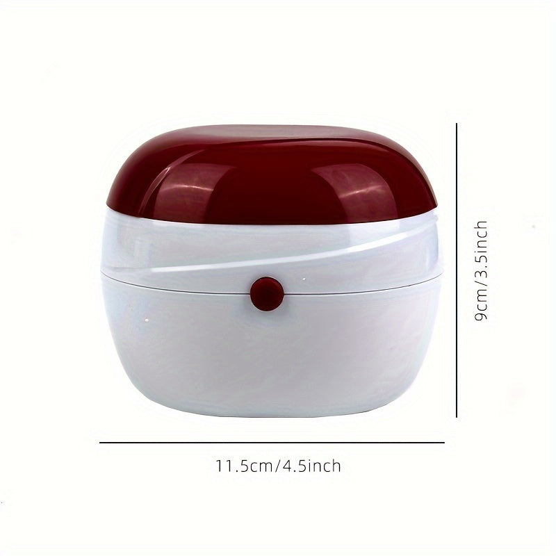 Portable Sonic Dental Cleaner Box with Filtration for Dentures and Retainers