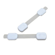 Child Safety Locks Plastic Drawer and Door Latches White Anti-Pinching Protection