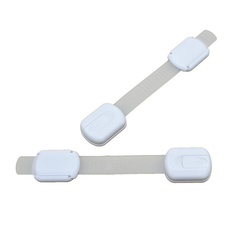 Child Safety Locks Plastic Drawer and Door Latches White Anti-Pinching Protection