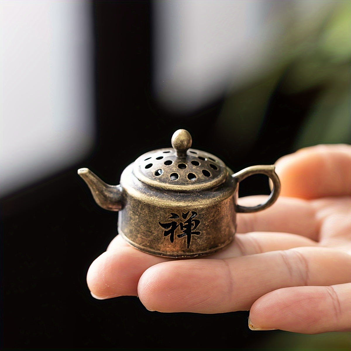 Small Vintage Metal Incense Burner for Aromatherapy and Meditation