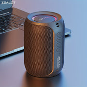 Altavoz Bluetooth inalámbrico de 15W con refuerzo de graves, emparejamiento dual TWS, luz RGB, batería de 10H