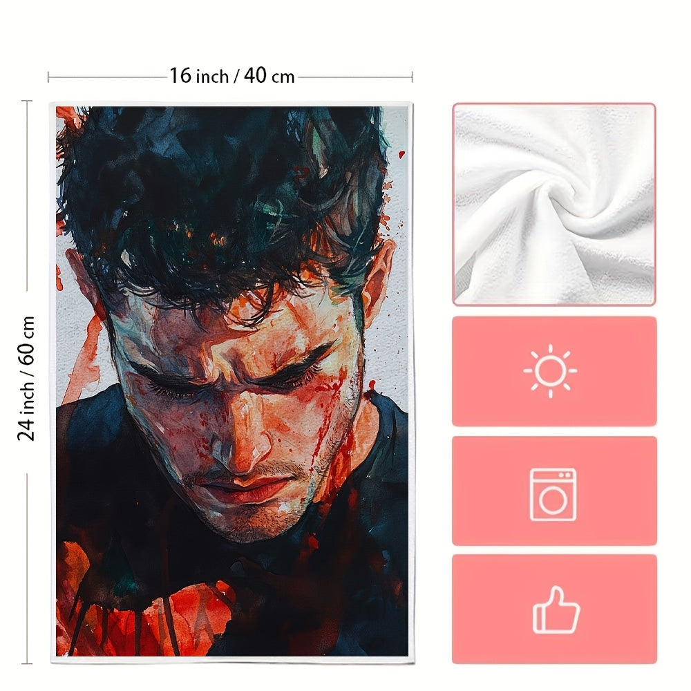 Ultra-Soft oshxona sochiqlari to'plami 40x60cm so'radigan qirg'oq dekorasi idish qo'l sochiqlari