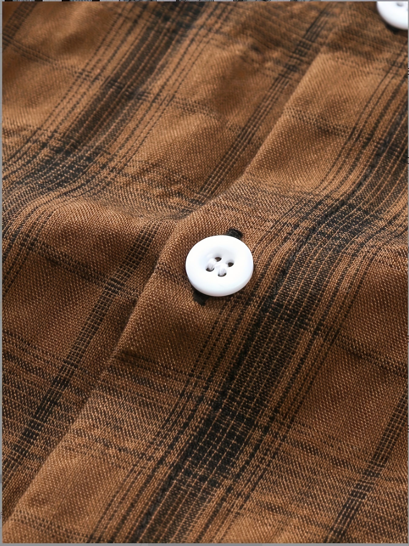 Men's Summer Casual Plaid Shirt Short Sleeve Lapel Cotton Polyester Rayon Regular Fit