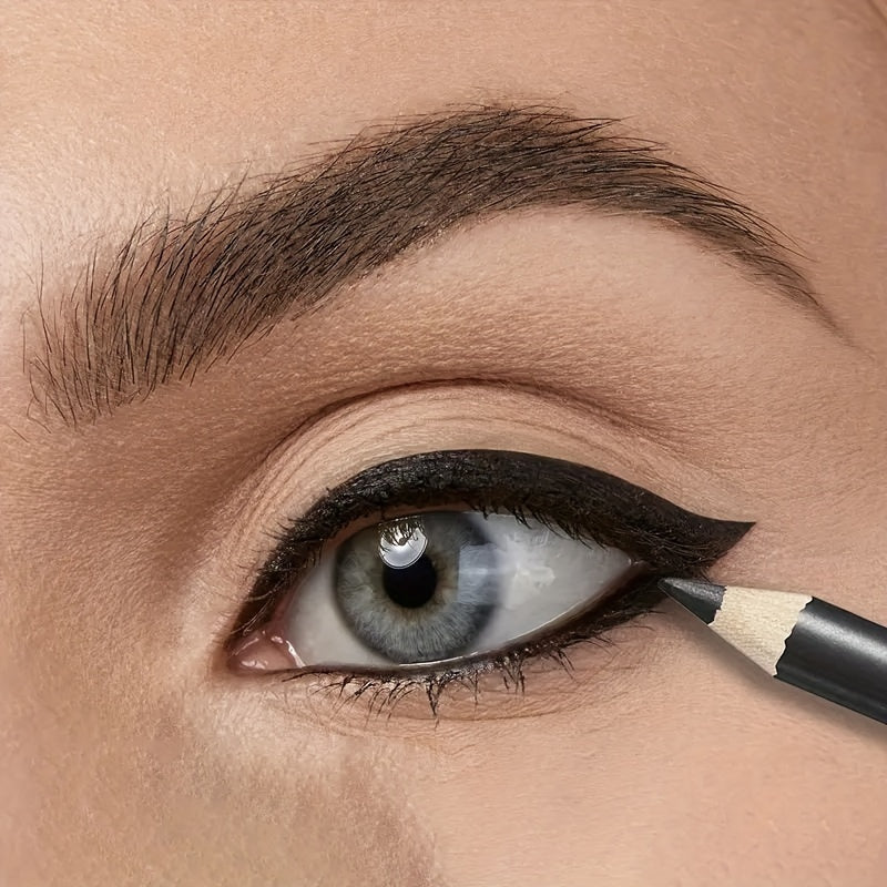 Women Black Waterproof Long-Lasting Eyeliner Pencil for Vibrant Eye Makeup