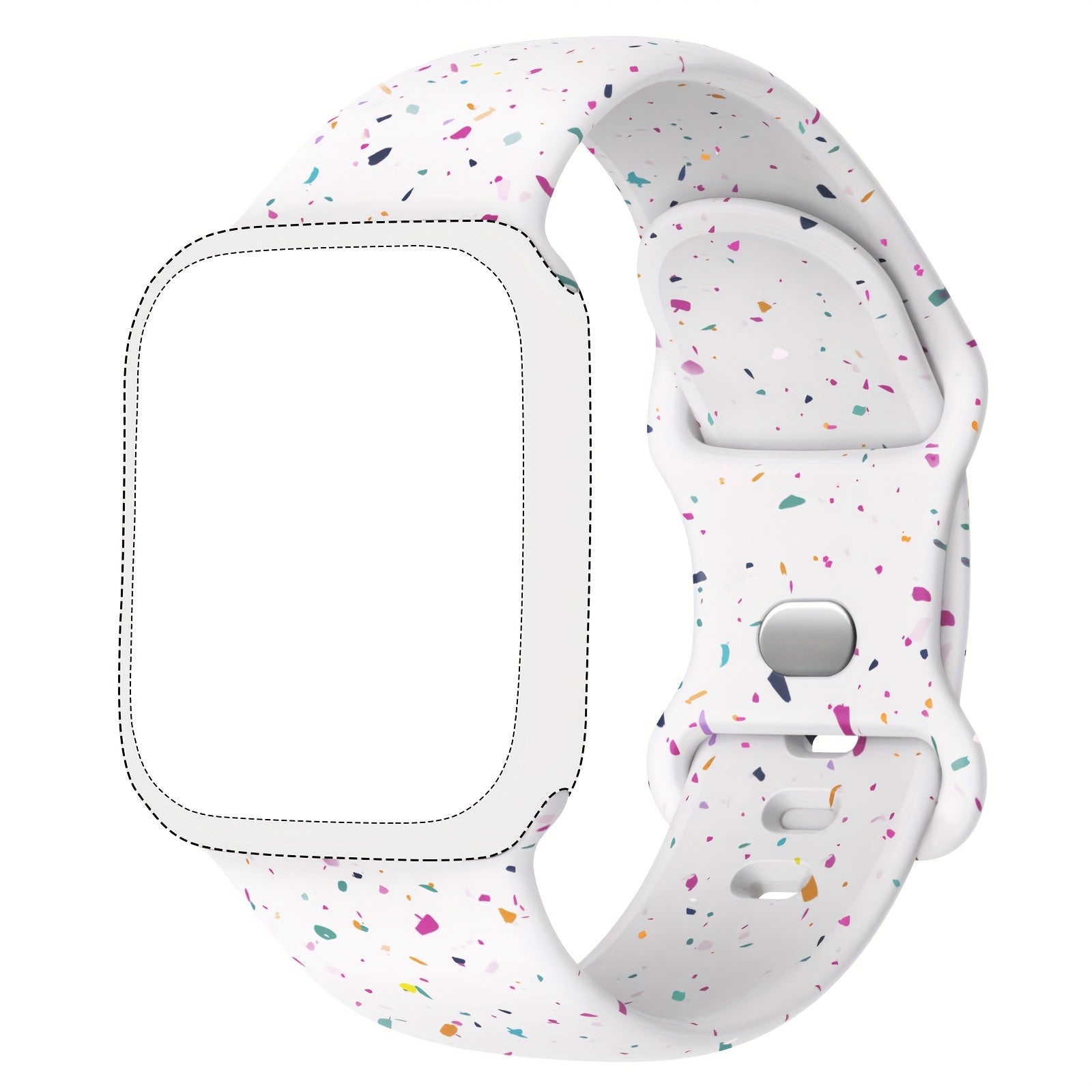 Silicone Sports Watch Band for Men Women Waterproof Compatible with 38mm 49mm Smartwatch