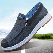 Мужские дышащие мокасины-слипоны, нескользящие повседневные туфли для прогулок и вождения