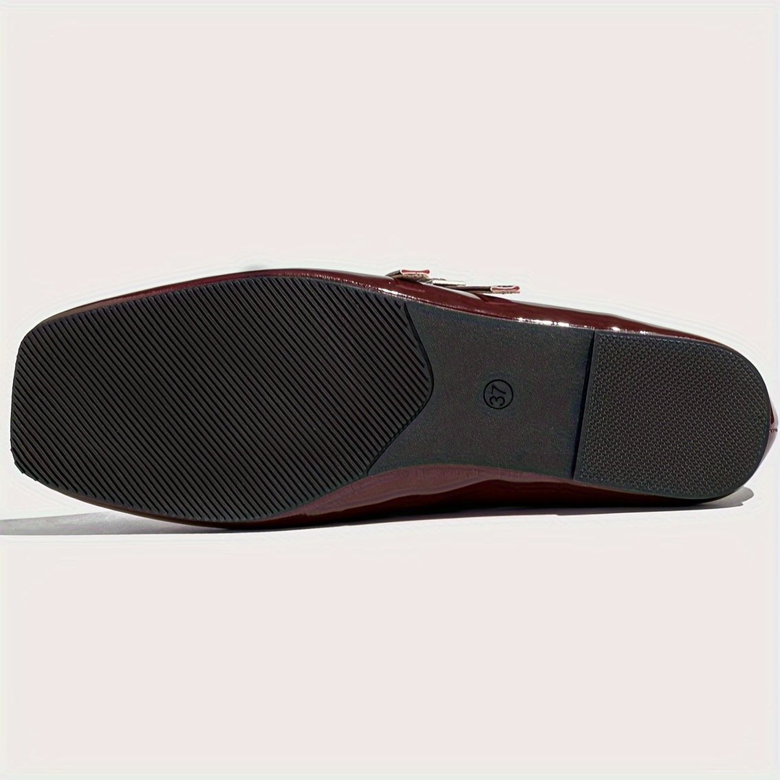 Women's Casual Mary Jane Flats with Buckle Closure and TPR Sole