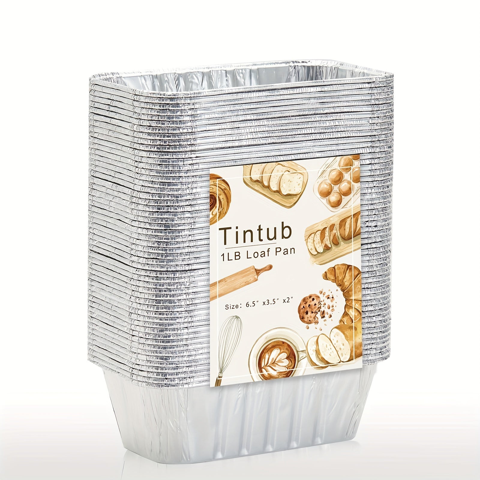 Mini Aluminum Bread Loaf Pans 1Lb 6x3.5x2 Inches for Baking 10 20 30 Pieces