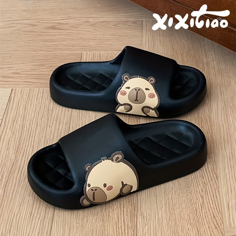 Unisex EVA Bear Slides Summer Non-Slip Casual Indoor Outdoor Slippers