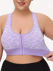 Women Breathable Sports Bra No Underwire Plus Size Yoga Fitness Mesh