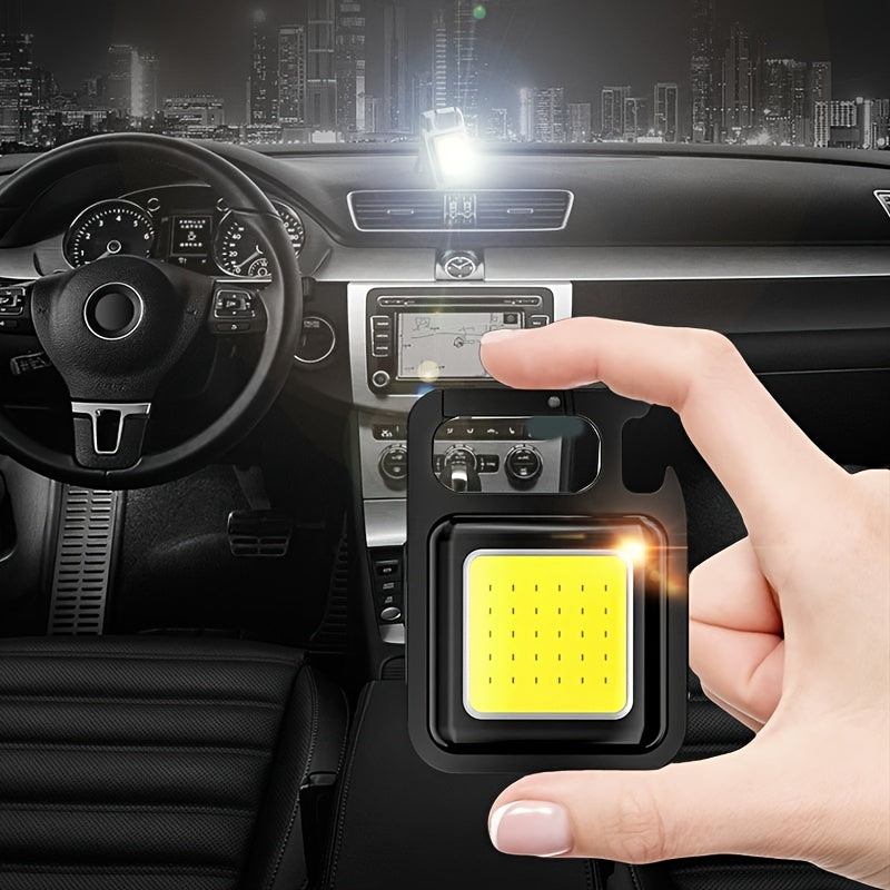 Lámparas de llavero Mini LED 3-5 unidades, linternas magnéticas portátiles para acampar