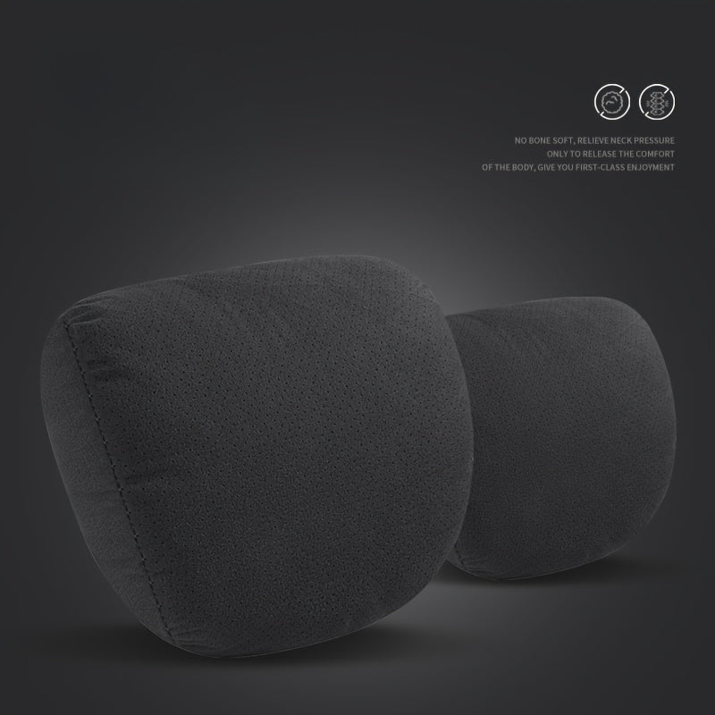 2pcs Soft Breathable Car Headrests Adjustable Neck Support Comfort Accessories