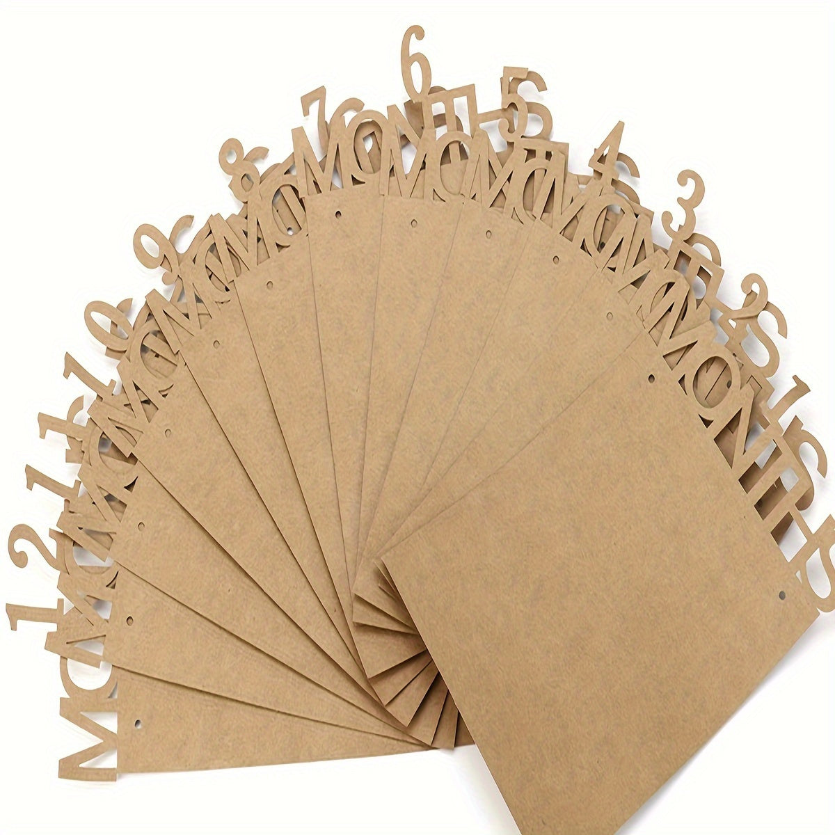 Baby Memory Album with Photo Banner and 12 Month Milestone Garland for Newborns and Toddlers