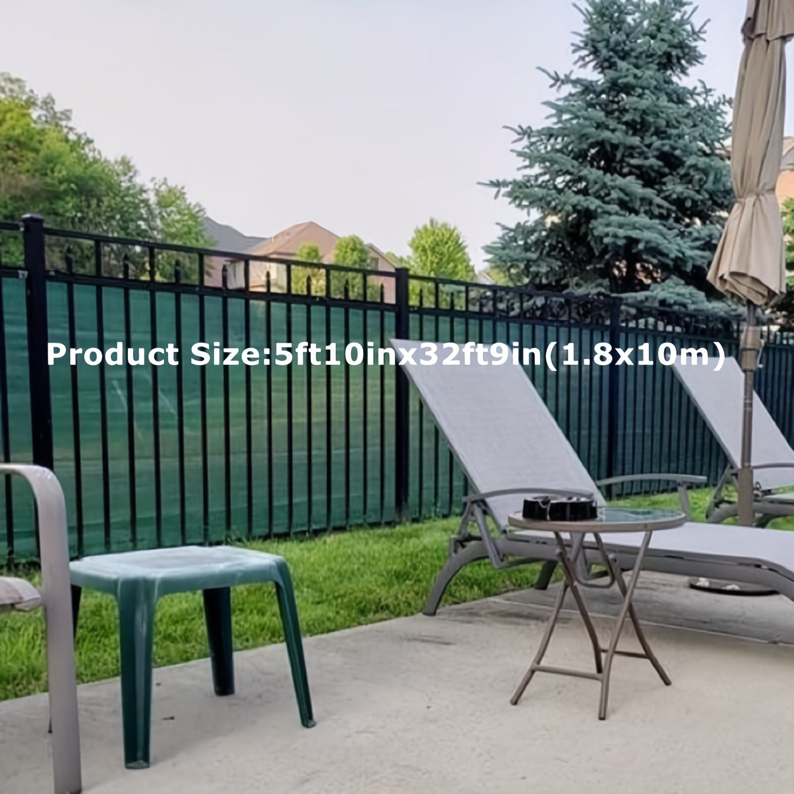 Privacy Fence Screen Mesh for Garden Balcony Yard UV Block Shade Cover 81-90%